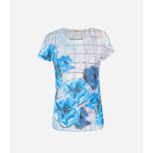 T-SHIRT DONNA GIROCOLLO  M C STAMPA SUBLIM